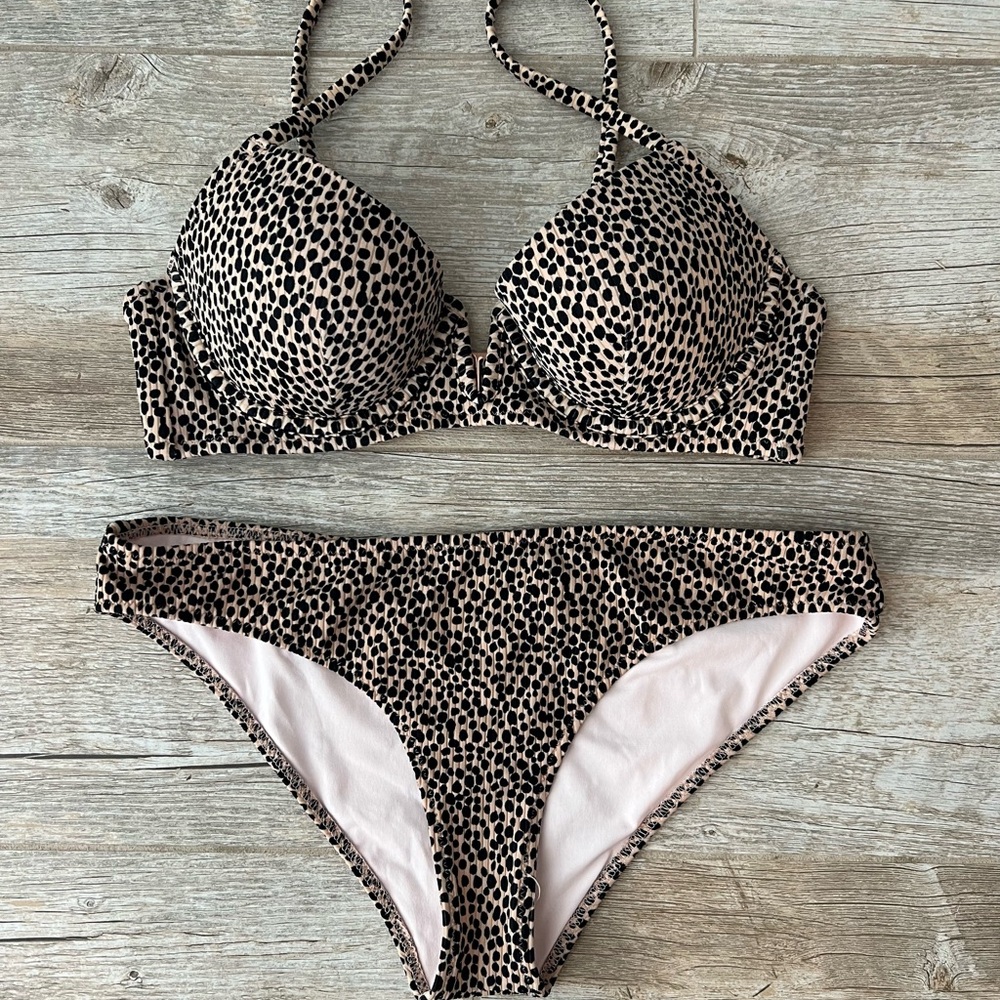 Leopard Print Bikini Set